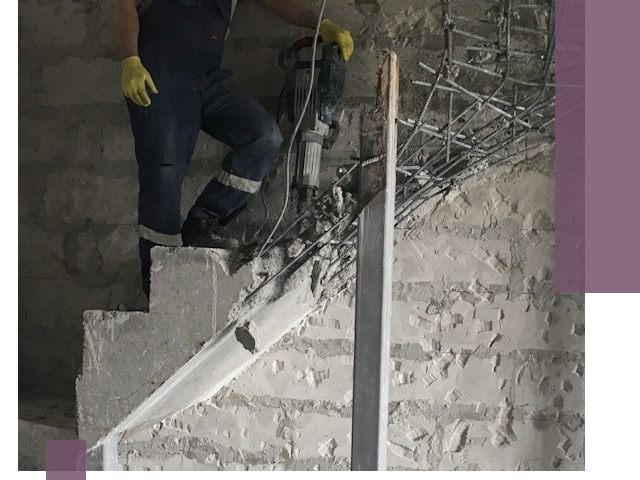 Демонтаж металлических и бетонных лестниц в Кызыле