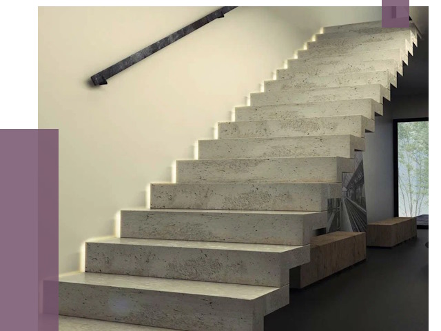 Облицовка бетонных лестниц в Кызыле от 4667 руб/м2