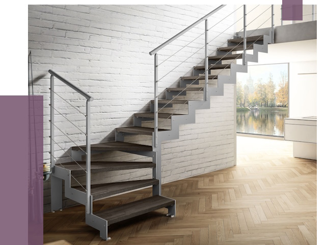 Г-образные лестницы под ключ в Кызыле от 37595 руб. | ПРОЛЁТ-Кзл