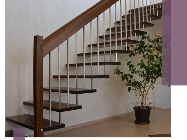 Лестницы на больцах под ключ в Кызыле – изготовление и монтаж