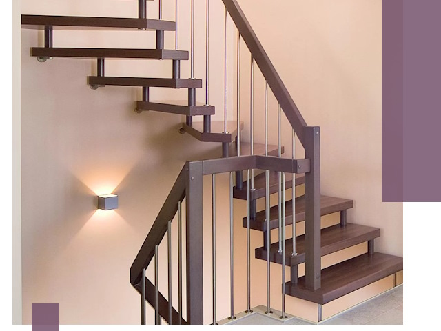 Изготовление лестниц на больцах в Кызыле под ключ