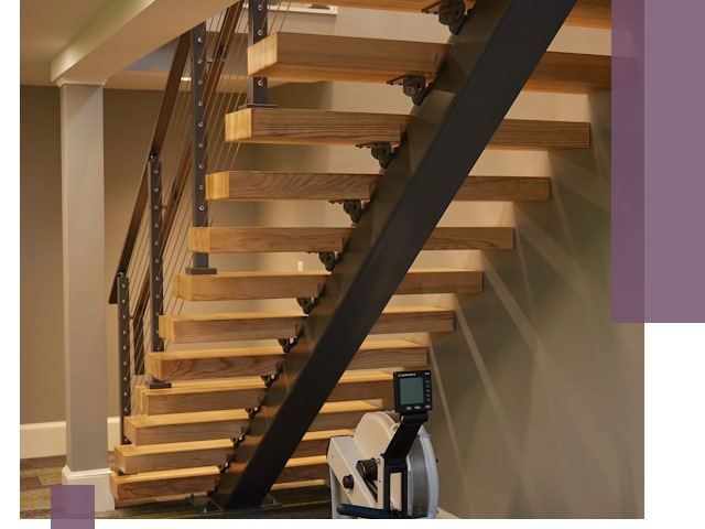 Лестницы на монокосоурах под ключ в Кызыле - изготовление и монтаж