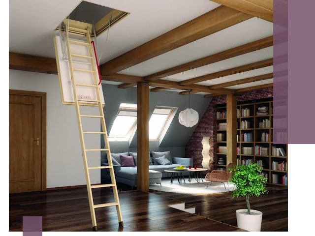 Чердачные лестницы под ключ в Кызыле: изготовление и монтаж