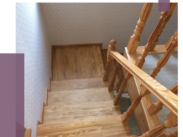 Сосновые лестницы в Кызыле под ключ от 8193 руб.  | ПРОЛЁТ-Кзл