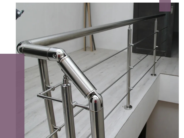 Перила из нержавеющей стали в Кызыле от 9126 руб. под ключ | ПРОЛЁТ-Кзл