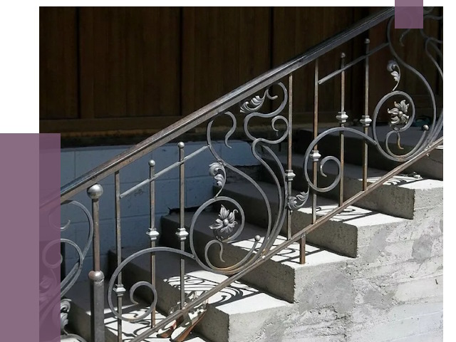 Кованые перила в Кызыле от 8815 руб. под ключ — качество от ПРОЛЁТ-Кзл