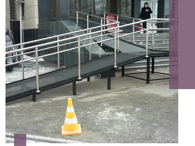 Стационарные пандусы под ключ в Кызыле — изготовление и монтаж