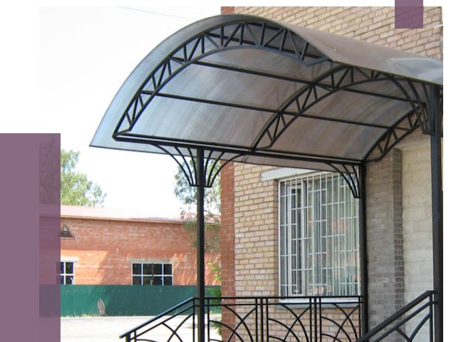 Металлические навесы и козырьки в Кызыле от 12964 руб.