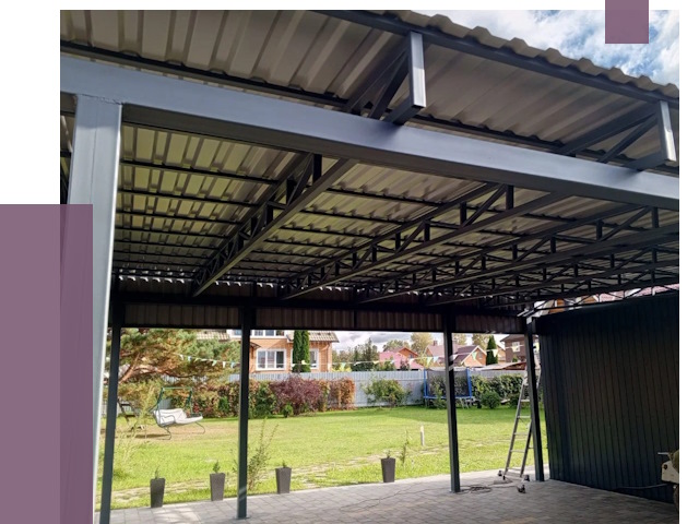 Монтаж навесов в Кызыле от 7467 руб. — установка навеса | ПРОЛЁТ-Кзл