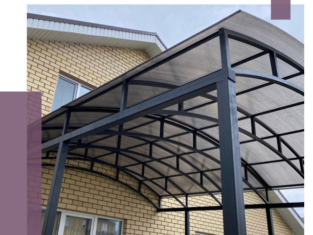 Монтаж козырьков в Кызыле от 11667 руб. | ПРОЛЁТ-Кзл