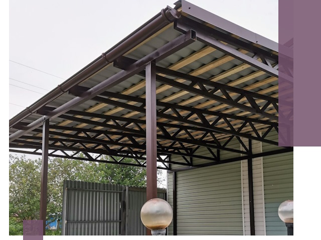 Навесы под ключ в Кызыле: изготовление, монтаж и гарантия