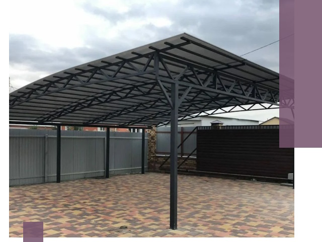 Недорогие навесы под ключ в Кызыле — изготовление и монтаж