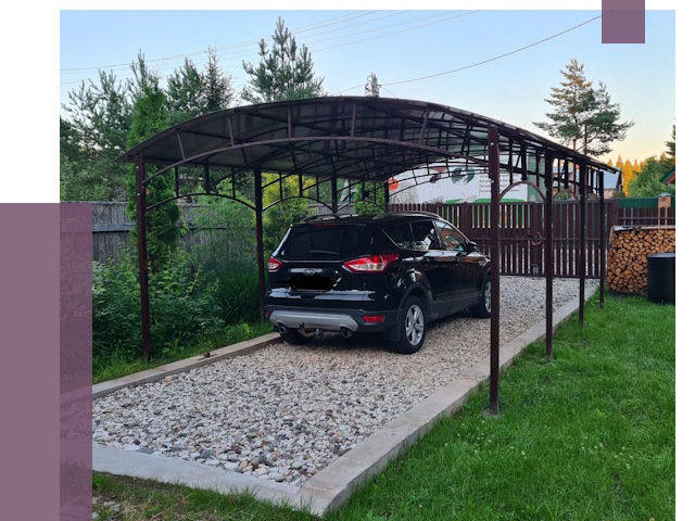 Навесы для автомобиля в Кызыле от 13327 руб.  | ПРОЛЁТ-Кзл