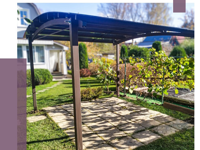 Навесы для дачи в Кызыле от 12912 руб. под ключ — ПРОЛЁТ-Кзл