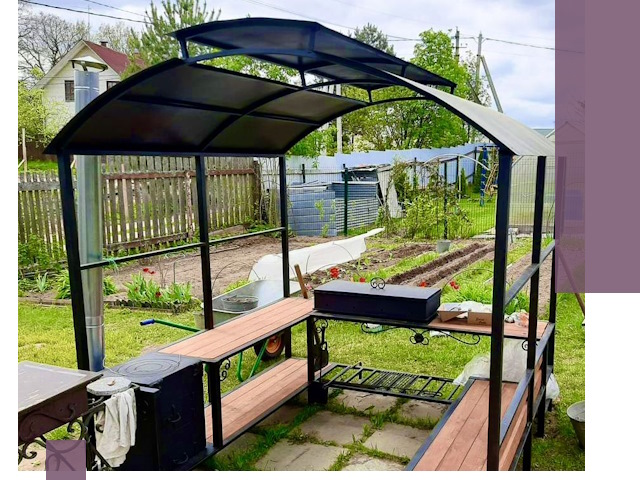 Навесы для барбекю в Кызыле: изготовление, монтаж и демонтаж