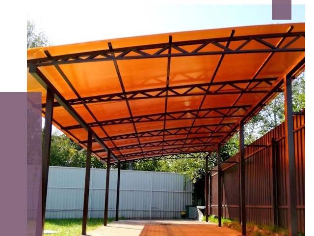 Односкатные навесы под ключ в Кызыле от 13327 руб. 