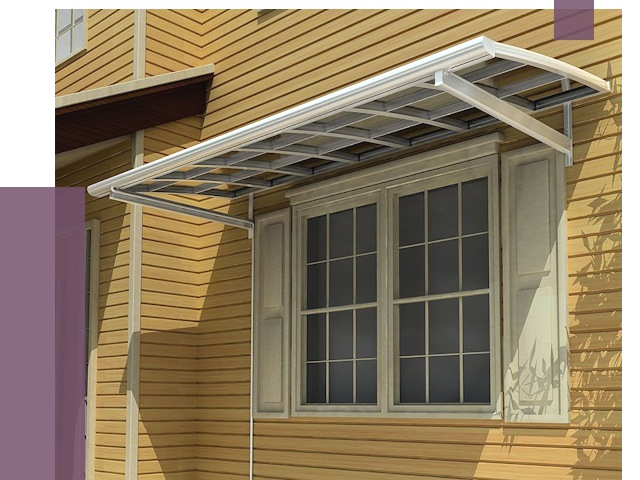 Козырьки над окнами в Кызыле от 7726 руб. — монтаж, покупки | ПРОЛЁТ-Кзл