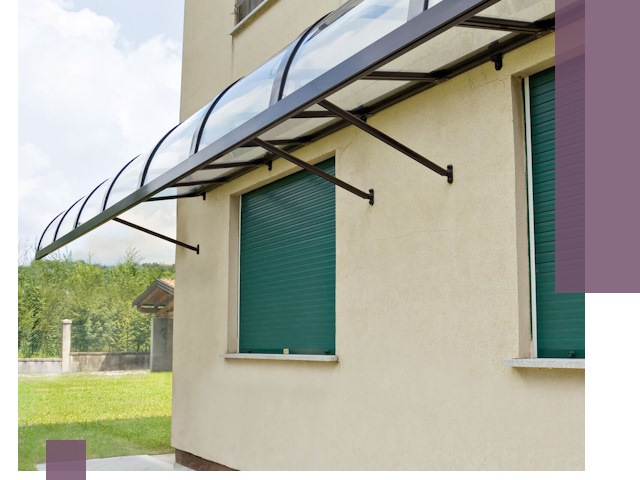 Козырьки над окнами в Кызыле — изготовление и монтаж по выгоде