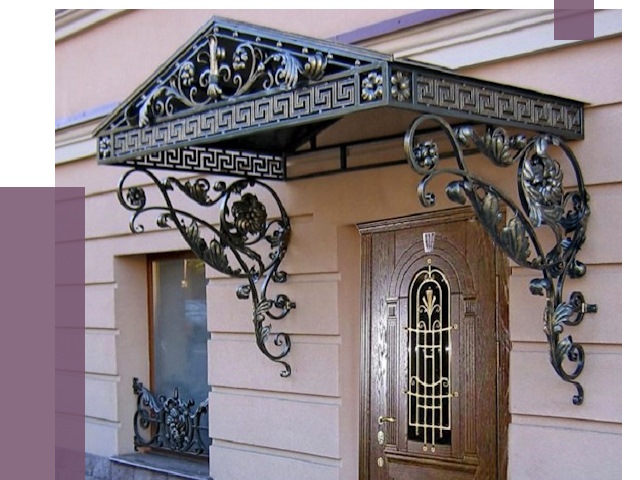 Кованые козырьки в Кызыле под ключ от 12912 руб. — ПРОЛЁТ