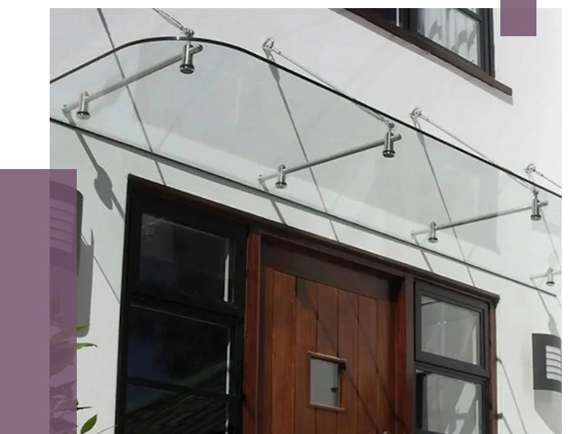 Стеклянные козырьки в Кызыле от 19186 руб. | ПРОЛЁТ-Кзл