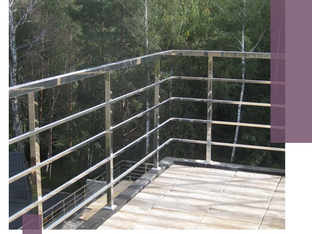 Парапеты из нержавеющей стали в Кызыле — изготовление и монтаж