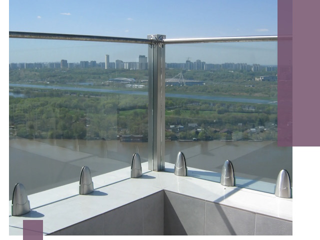 Стеклянные парапеты премиум класса в Кызыле для домов и бизнесов