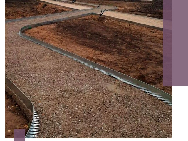 Металлические бордюры под ключ в Кызыле — изготовление и монтаж